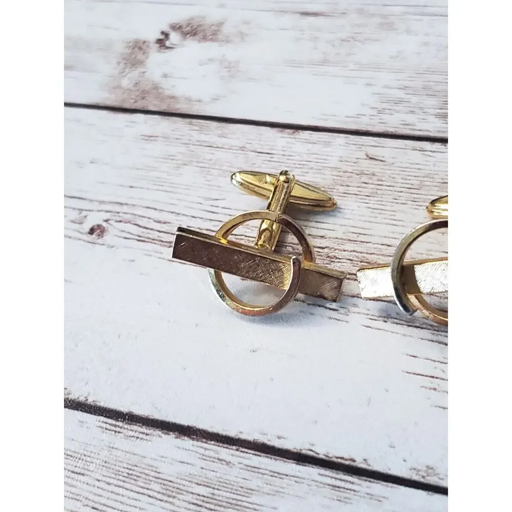 Vintage Cufflinks - Gold Tone Fancy